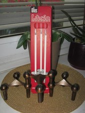 3 Orig.Nagel Kerzenleuchter Variante S22 +10 Elementkerzen Leuchter 1960er Jahre