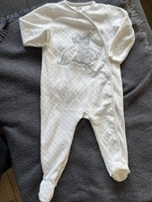 Schlafanzug Strampler Gr 86 Disney Dumbo Unisex Weiß Jungen Mädchen