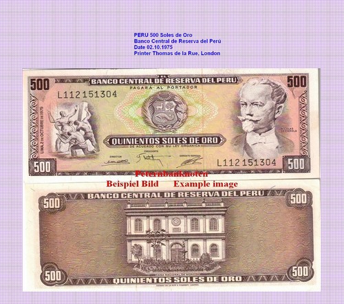 Peru 500 soles oro 1975 - , de
