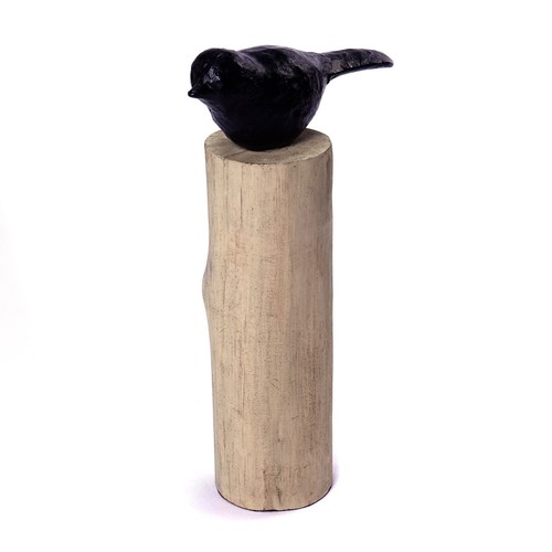Vogel deko auf holz stamm - auf, |