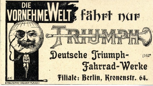 Deutsche triumph fahrrad - triumph, fahrrad-