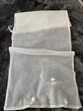 Brautstola ivory neu Chiffon 017