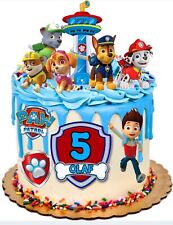 PAW Patrol Essbar Party Tortenaufleger Torte  Geburstag Zuckermasse + TEXT