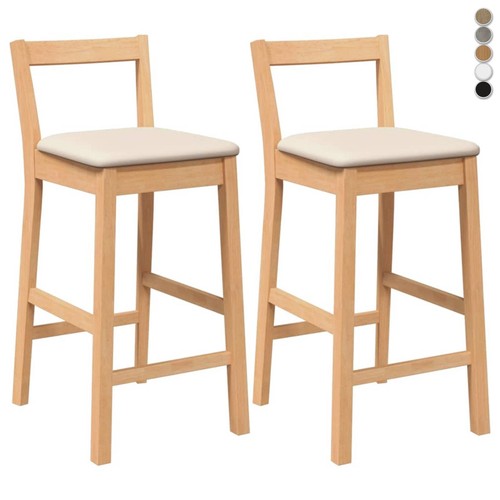 Barhocker massivholz - 2x,