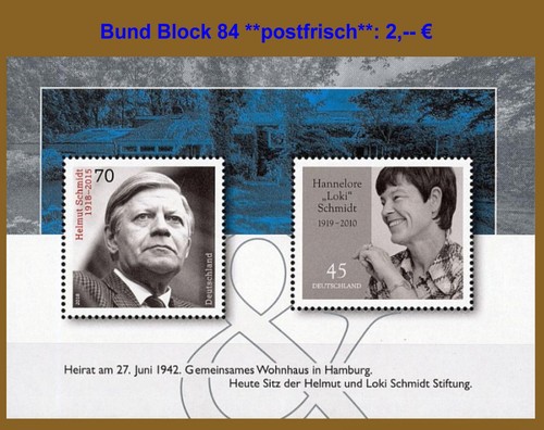 Bund block helmut und - 84, "helmut