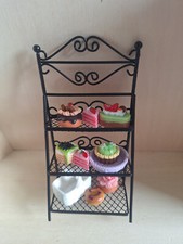 1:12 Puppenstube Schönes Bäckerei Regal Metall Möbel Zubehör