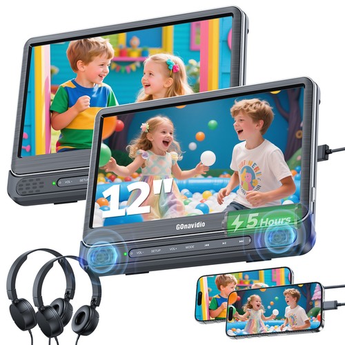 2x12 auto kopfstütze dvd - auto,