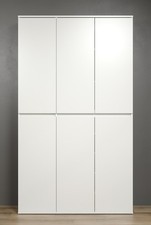 Garderobenschrank Mehrzweckschrank groß | weiß Stauraumschrank Schuhschrank