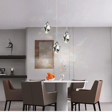 Moderne Kristall Pendelleuchte, 3-Farbige LED Kristall Pendelleuchte,