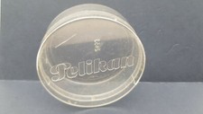 PELIKAN Dose mit Deckel Behälter transparent 2453 alt Plexiglas Risse alt antik