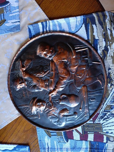 Wandbild relief rund aus - wandbild,