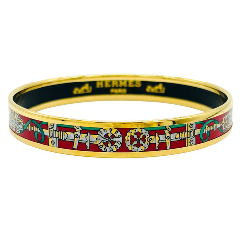 Hermes emaille armreif armband - hermes,