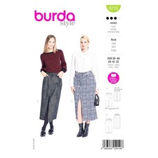 Burda Style Schnittmuster Nr. 5715 - Bleistiftsrock mit Gehschlitz