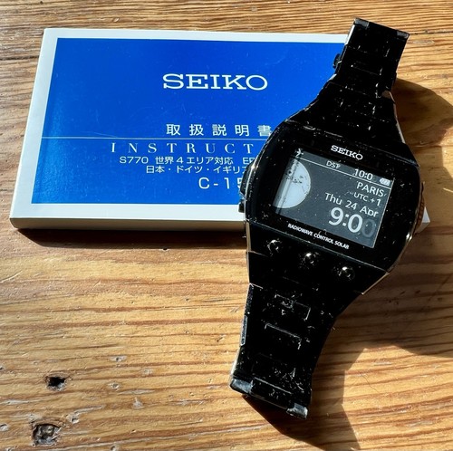Seiko brights schwarz herren - brights,