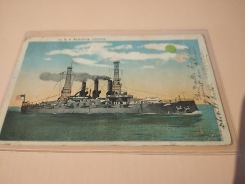 Ansichtskarte von kriegsschiff - von,