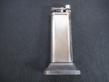 Dunhill Unique Tischfeuerzeug Feuerzeug  Schwingarm Silber Überholt Garantie