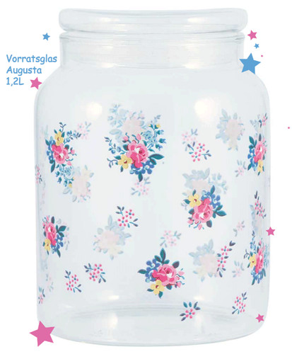 Vorratsglas augusta weiß 2l - vorratsglas,