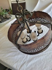 Deckenlampe Kupfer und Stahl