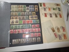 umfangreiches Dublettenbuch Saargebiet 1920-1934 mit reichlich Plattenfehler AF