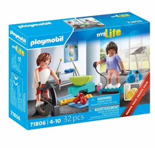 Playmobil 71806 Fitnesstraining 2 Figuren Fitnessbike Hanteln Stepper Wippe NEU