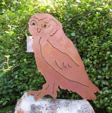 Eule Uhu Edelrost Rost