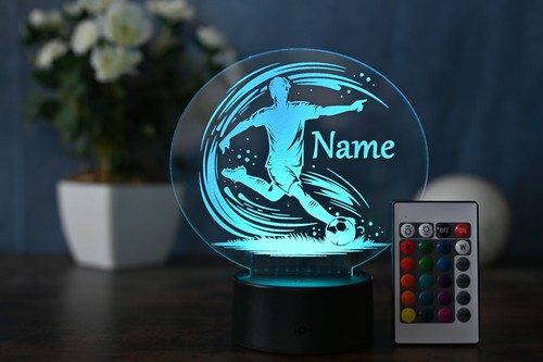 Personalisierte fußball lampe - personalisierte,