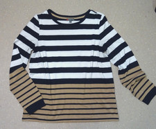 Street One Damen Pullover Sweatshirt Gr.38 langarm mehrfarbig gestreift