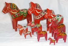 10 x  Design Holz Dala Pferd