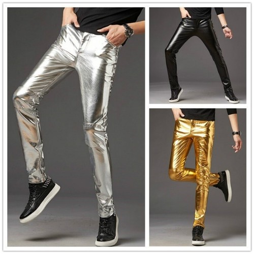 Herren kunstleder hose - herren,