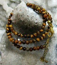 TIGERAUGE  Edelstein-Kette