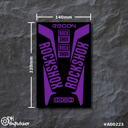 Rockshox recon stickersatz - recon,