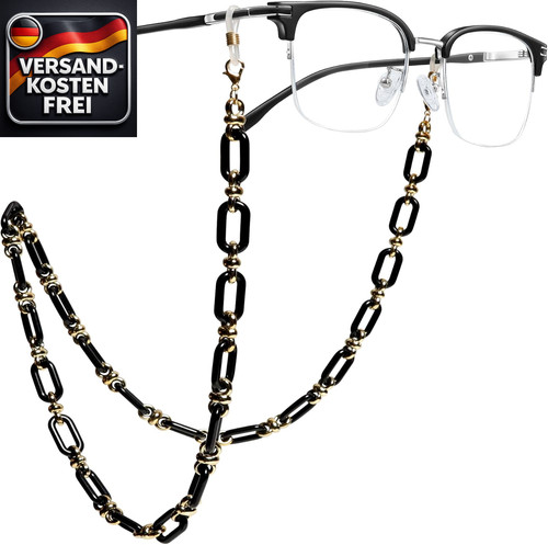 Brillenkette aus acryl mit - brillenkette,