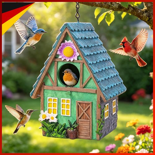 Vogelhaus bunter nistkasten - bunter,