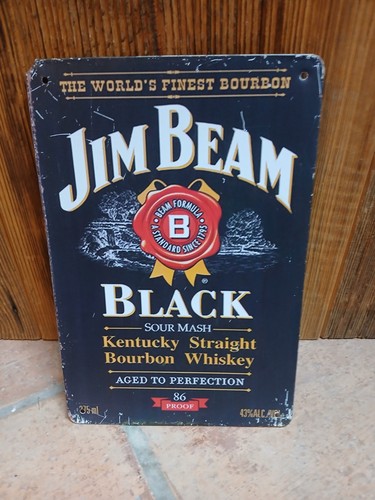 Blechschild jim beam whiskey - blechschild,