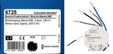 Busch-Jaeger Funk Sender 6725 Waveline Binäreingang Tasterschnittstelle