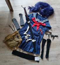 Cosplay Set Sukeban Seifuku Schuluniform Sailor Dress L/XL mit Katana + Zubehör