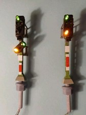1x HV-Signal mit Vorsignal + 1x HV Signal + Anschlussplatine /Modellbahn Spur TT
