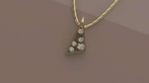 585er gelbgold anhänger mit - gelbgold,