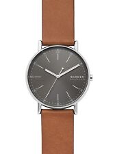 Skagen SIGNATUR Uhr Herrenuhr Lederarmband braun SKW6578