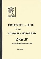 Ersatzteile Liste, Zündapp 175 S, A 5, 
