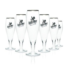 6x Hasseröder Bier Glas 0,3l