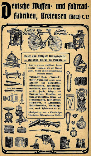 Werbung reklame 1908 - 1908:, deutsche