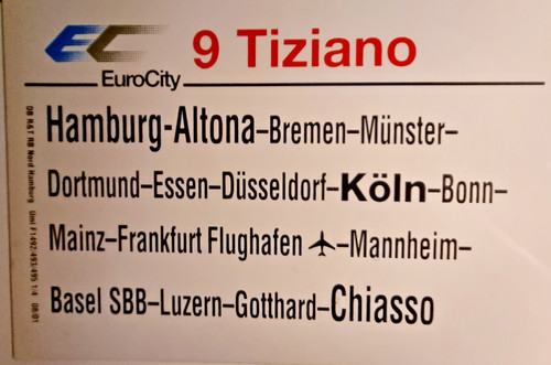 Zuglaufschild tiziano - zuglaufschild,