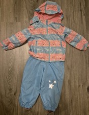 Jacke und gefütterte Matschhose, Gr. 86-92