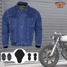 Herren Motorrad Blau Ce