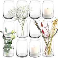 12x Vasen Windlichter aus Glas