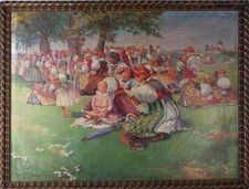 Prozession Menschen in