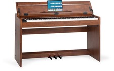 B-WARE 88 Tasten Digital Piano Klavier Hammer gewichtet 3 Pedale Nussbaum matt