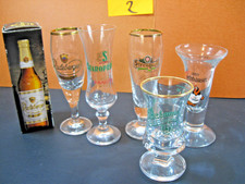 5x  Miniatur Biergläser