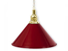 Billard Billardlampe Lampe Leuchte Lampenset 1- flammig burgund-messing